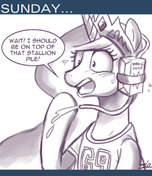 Size: 650x755 | Tagged: safe, artist:johnjoseco, princess celestia, alicorn, pony, american football, ask princess molestia, juice box, princess molestia, tumblr