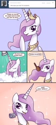 Size: 866x1920 | Tagged: safe, artist:solar-slash, princess celestia, alicorn, pony, ask, ask princess molestia, princess molestia, tumblr