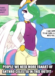 Size: 589x819 | Tagged: safe, artist:leche, princess celestia, anthro, clothes, female, hoofbeat, solo