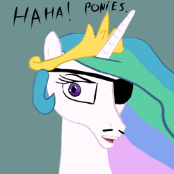 Size: 2000x2000 | Tagged: safe, artist:vvissia, princess celestia, alicorn, pony, harvey birdman, parody, phil ken sebben, solo