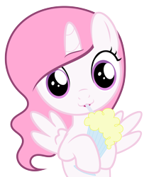 Size: 6000x7155 | Tagged: safe, artist:drpancakees, princess celestia, alicorn, pony, absurd resolution, cewestia, cute, cutelestia, filly, milkshake, milkshake ponies, simple background, solo, transparent background, vector