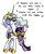 Size: 900x1100 | Tagged: safe, artist:darkone10, princess celestia, twilight sparkle, alicorn, pony, unicorn, duo, duo female, female, horn, mare, the protomen