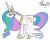 Size: 600x485 | Tagged: safe, artist:twitterfulpony, princess celestia, alicorn, pony, depressedia, sad, solo