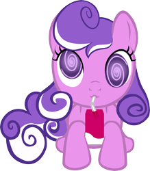 Size: 2732x3121 | Tagged: safe, artist:astringe, screwball, earth pony, pony, cute, female, filly, foal, high res, juice box, simple background, solo female, transparent background, vector
