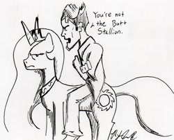 Size: 1656x1338 | Tagged: safe, artist:richfox, princess celestia, alicorn, pony, borderlands, borderlands 2, handsome jack