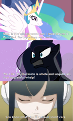 Size: 679x1128 | Tagged: safe, princess celestia, princess luna, alicorn, pony, comic, elesa, meme, pokémon