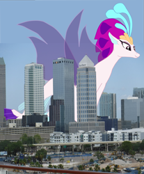 Size: 2571x3098 | Tagged: safe, artist:oceanrailroader, queen novo, pony, seapony (g4), my little pony: the movie, female, giant pony, giant seapony, giantess, irl, macro, photo, ponies in real life