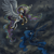 Size: 1280x1269 | Tagged: dead source, safe, artist:obsidianchameleon, princess celestia, princess luna, alicorn, pony, crown, crying, feather, flying, jewelry, regalia, tyrant celestia