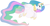 Size: 1796x921 | Tagged: safe, princess celestia, alicorn, pony, female, horn, mare, multicolored mane, preglestia, pregnant, pregnant edit, solo, white coat