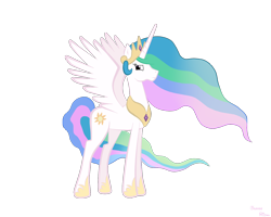 Size: 1500x1200 | Tagged: safe, artist:orangeritsu, princess celestia, alicorn, pony, female, mare, simple background, solo, transparent background, vector