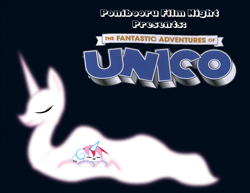 Size: 1000x773 | Tagged: safe, artist:daisyhead, princess celestia, oc, oc:flicker, alicorn, pony, ponibooru film night, the fantastic adventures of unico, unico