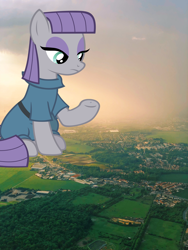 Size: 3024x4032 | Tagged: safe, artist:tardifice, maud pie, pony, female, giant ponies in real life, giant pony, giantess, irl, macro, photo, solo