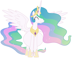 Size: 1145x911 | Tagged: safe, princess celestia, alicorn, pony, female, horn, mare, multicolored mane, preglestia, pregnant, pregnant edit, solo, white coat