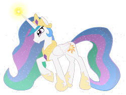 Size: 2400x1800 | Tagged: safe, artist:ultimatewino, princess celestia, alicorn, pony, crown, female, horn, mare, solo