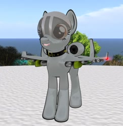 Size: 602x619 | Tagged: safe, oc, oc only, original species, plane pony, pony, a-10 thunderbolt ii, agm-65 maverick, aircraft, jet, plane, ponified, second life, solo