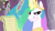 Size: 1280x720 | Tagged: safe, artist:capnpea, edit, edited screencap, screencap, princess celestia, alicorn, pony, the crystal empire, bitchlestia, fimbriae, melting, trypophobia