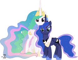 Size: 11310x8690 | Tagged: safe, artist:90sigma, princess celestia, princess luna, alicorn, pony, absurd resolution, cute, cutelestia, hug, simple background, sisters, transparent background, vector