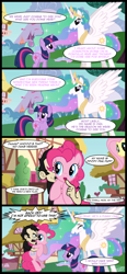 Size: 594x1280 | Tagged: safe, artist:mixermike622, fluttershy, pinkie pie, princess celestia, twilight sparkle, alicorn, earth pony, pegasus, pony, dan, dan vs, dan vs fim