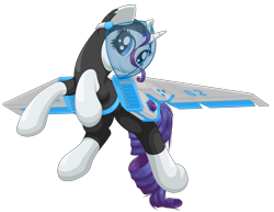 Size: 2640x2040 | Tagged: safe, artist:ohemo, rarity, original species, plane pony, pony, unicorn, artificial wings, augmented, jet wings, mechanical wing, plane, simple background, solo, transparent background, wings