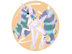 Size: 4000x3000 | Tagged: safe, artist:tomat-in-cup, princess celestia, alicorn, pony, absurd resolution, female, hoof shoes, jewelry, mare, peytral, raised hoof, simple background, solo, tiara, transparent background