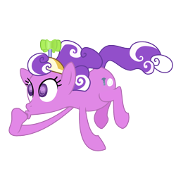 Size: 1024x1024 | Tagged: safe, screwball, earth pony, pony, background pony, female, hat, propeller hat, simple background, solo, solo female, transparent background, vector