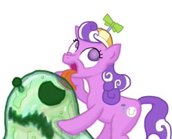 Size: 1024x824 | Tagged: safe, artist:slimemonster, screwball, earth pony, pony, female, licking, slime monster, slime monster only wants hugs, tumblr