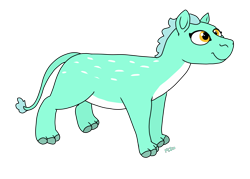 Size: 2100x1500 | Tagged: safe, artist:pony quarantine, lyra heartstrings, hyracotherium, lyracotherium, prehistoric, race swap, simple background, smiling, solo, species swap, transparent background
