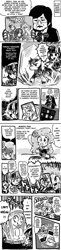 Size: 500x2052 | Tagged: safe, artist:sukaponta, derpy hooves, discord, pinkie pie, princess celestia, screwball, shining armor, twilight sparkle, bushiroad, card fight! vanguard, comic, humanized, japan, manga, parody, pinkamena diane pie