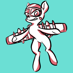 Size: 1280x1284 | Tagged: safe, artist:nobody, oc, oc only, oc:blitz, original species, plane pony, pony, a-10 thunderbolt ii, flying, plane, solo