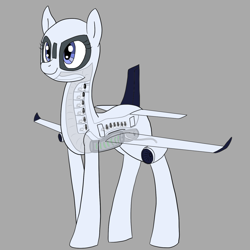 Size: 1100x1100 | Tagged: safe, artist:dudey64, oc, oc only, original species, plane pony, pony, plane, solo, x-ray, x-ray picture