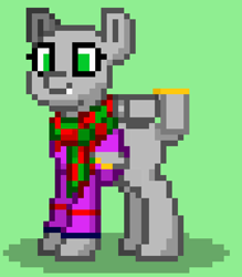 Size: 630x720 | Tagged: safe, artist:not-immortal, derpibooru exclusive, oc, oc only, oc:sierra summit, original species, plane pony, pony, a-10 thunderbolt ii, clothes, hoodie, plane, pony town, scarf, solo