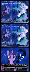 Size: 831x1995 | Tagged: safe, artist:dezy-x29, princess celestia, twilight sparkle, alicorn, pony, comic, game show, parody, who wants to be a millionaire