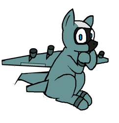 Size: 1144x1176 | Tagged: safe, artist:pencil bolt, oc, oc:sky runway, original species, plane pony, pony, big eyes, kc-135, male, plane, simple background, sitting, smiling, white background