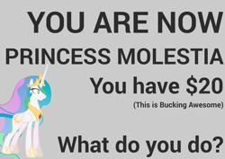 Size: 3035x2150 | Tagged: safe, princess celestia, game, macklemore, princess molestia, roboto, text, thrift shop, wall of text