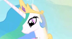 Size: 1106x600 | Tagged: safe, screencap, princess celestia, alicorn, pony, the cutie mark chronicles, ass, princess molestia, vulgar, youtube caption