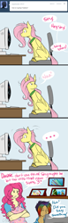 Size: 635x2065 | Tagged: safe, artist:cartoonlion, fluttershy, mayor mare, pinkie pie, princess celestia, princess luna, rainbow dash, oc, oc:futashy, ask, ask futashy, futa, futashy, futaverse, humanized, intersex, the sims, the sims 3