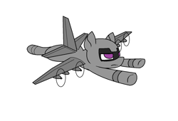 Size: 1346x916 | Tagged: safe, artist:pencil bolt, oc, oc:explosive angel, original species, plane pony, pony, ac-130, flying, male, plane