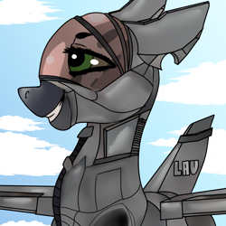 Size: 1240x1240 | Tagged: safe, artist:brainiac, oc, original species, plane pony, pony, commission, female, mare, plane, solo