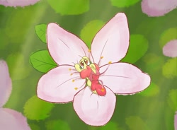 Size: 3400x2500 | Tagged: safe, artist:litrojia, apple bloom, earth pony, pony, female, filly, flower, micro, small, solo