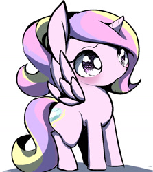 Size: 915x1026 | Tagged: safe, artist:ccc, princess cadance, alicorn, pony, cute, cutedance, female, mare, simple background, solo, white background