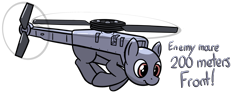 Size: 2424x1070 | Tagged: safe, artist:czu, oc, original species, plane pony, pony, robot, arma, black hornet, drone, flying, helipony, mechanical pony, plane, uav