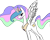 Size: 1000x800 | Tagged: safe, artist:starlingnox, princess celestia, alicorn, pony, crown, female, horn, mare, solo