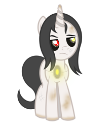 Size: 2600x3000 | Tagged: safe, artist:pizzamovies, oc, oc only, oc:piezo, pony, robot, robot pony, annoyed, female, mare, simple background, solo, transparent background