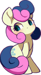 Size: 972x1750 | Tagged: safe, artist:ccc, bon bon, sweetie drops, earth pony, pony, cute, female, mare, simple background, solo, white background