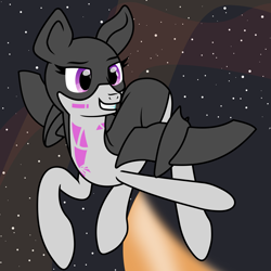 Size: 3000x3000 | Tagged: safe, artist:novafusion, oc, oc:artemis, original species, plane pony, pony, plane, planet, space, space pony, stars