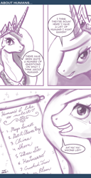 Size: 656x1280 | Tagged: safe, artist:johnjoseco, princess celestia, human, ask princess molestia, comic, princess molestia, scroll