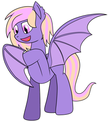 Size: 1693x1891 | Tagged: safe, artist:cloudy95, oc, oc:orchid, bat pony, pony, male, simple background, solo, stallion, transparent background