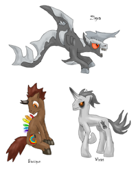 Size: 1024x1272 | Tagged: safe, kaiju pony, barugon, gamera, gamera (series), ponified, viras, zigra