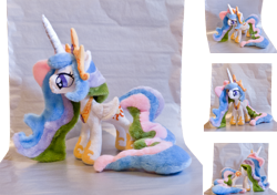 Size: 1887x1327 | Tagged: safe, artist:mmmgaleryjka, princess celestia, doll, irl, photo, plushie, toy