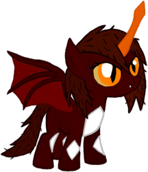 Size: 800x924 | Tagged: safe, artist:zeroviks, kaiju pony, cute, destoroyah, destoroyah (female), filly, godzilla (series), ponified